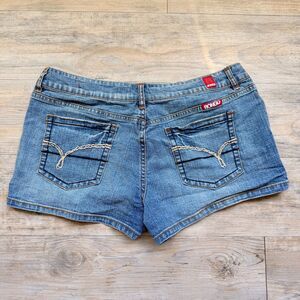 Vintage Y2K Bongo Denim Shorts Womens Size 13 Low Rise Stretch Jean Shorts